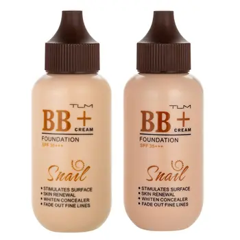

Snail Face Foundation Base BB Brightening Concealer Cream Makeup Primer