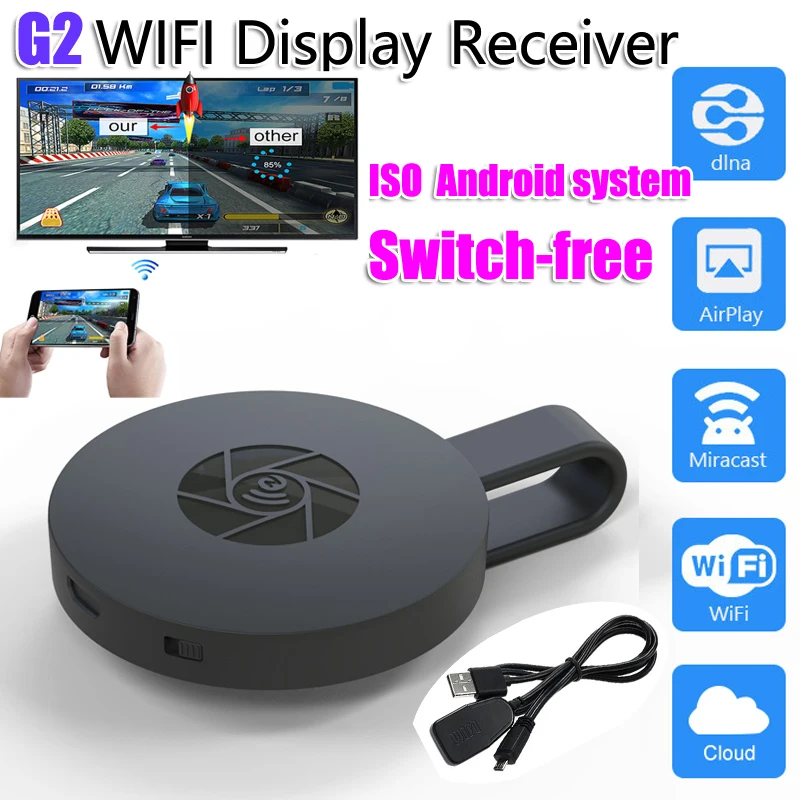 Новинка 2020 ТВ адаптер G2 /L7 приемник для телевизора с поддержкой HDMI Miracast HD дисплей
