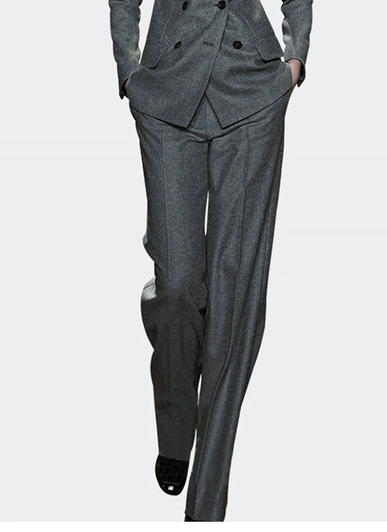 winter white wool pants