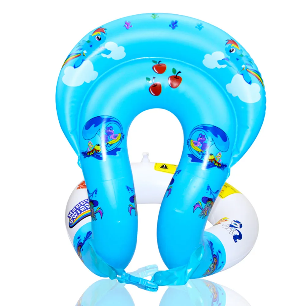 Надувные двойные подушки безопасности для плавания кольцо Регулируемый пояс детские игрушки для купания