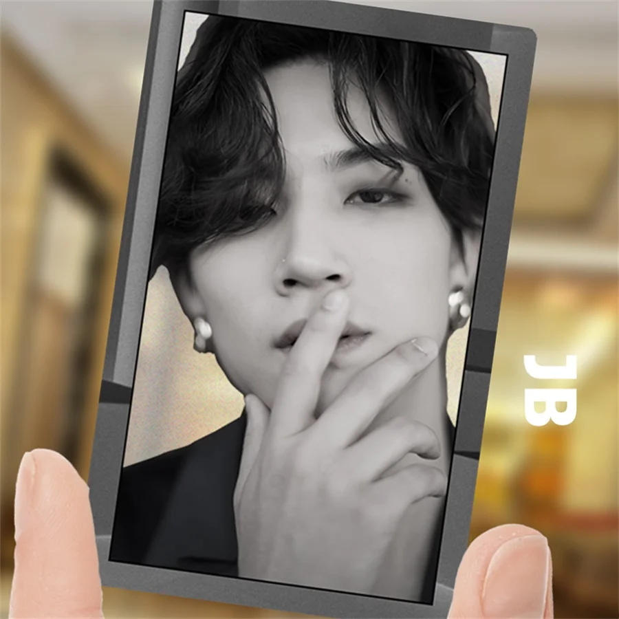 JB GOT7 членов ПВХ прозрачная фото карта вызов мое имя Джексон JB коллективные карты Kpop Bambam yugyyeom HD Фотокарта - Цвет: JB