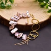 GLSEEVO – Bracelet de perles baroques naturelles pour femmes, bijoux ethniques pour filles, fait à la main, cadeaux de fête, GB0208 ► Photo 3/5