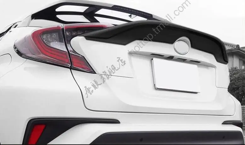 

High quality ABS primer Car Rear Trunk Lip Spoiler Wing Fits For Toyota C-HR CHR 2017 2018 2019