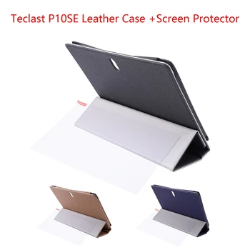 

Teclast Leather Case +Sn Protector for Teclast P10SE 10.1 Inch Tablet Case Flip Case Anti-Fall Tablet Stand