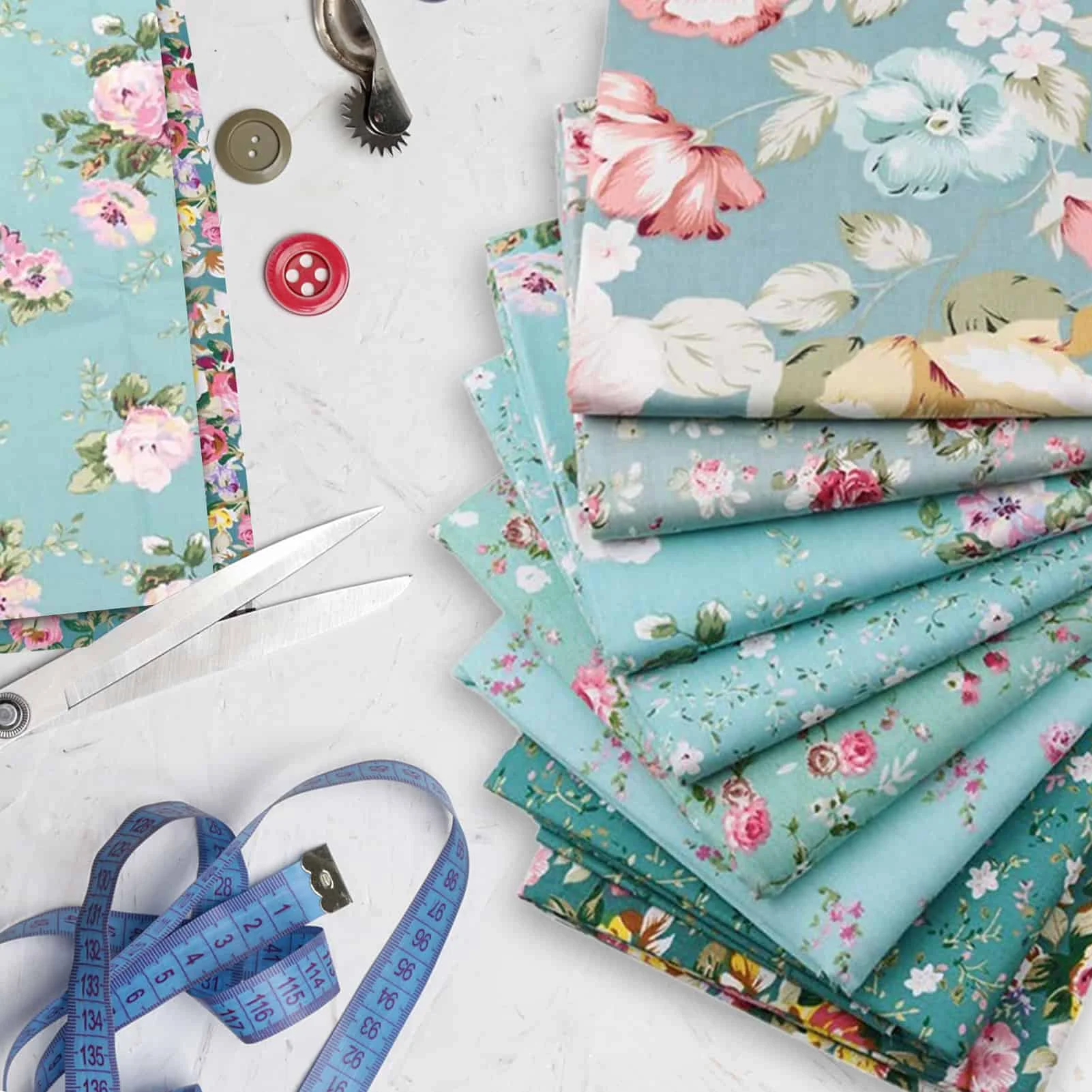 8pcs 25cm*25cm Precut Pure Cotton Fabric Craft Fabric Patchwork Squares DIY Making Crafts Tools Needlework Cloth sewing tools sewing fabric paste craft supplies