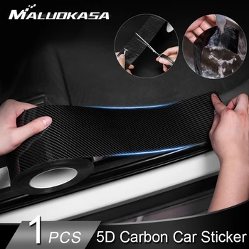 

Car Stickers 5D Carbon Fiber Vinyl Multi-function Car Decals Film Anti Scratch Auto Door Sill Protector Car Styling Accessories