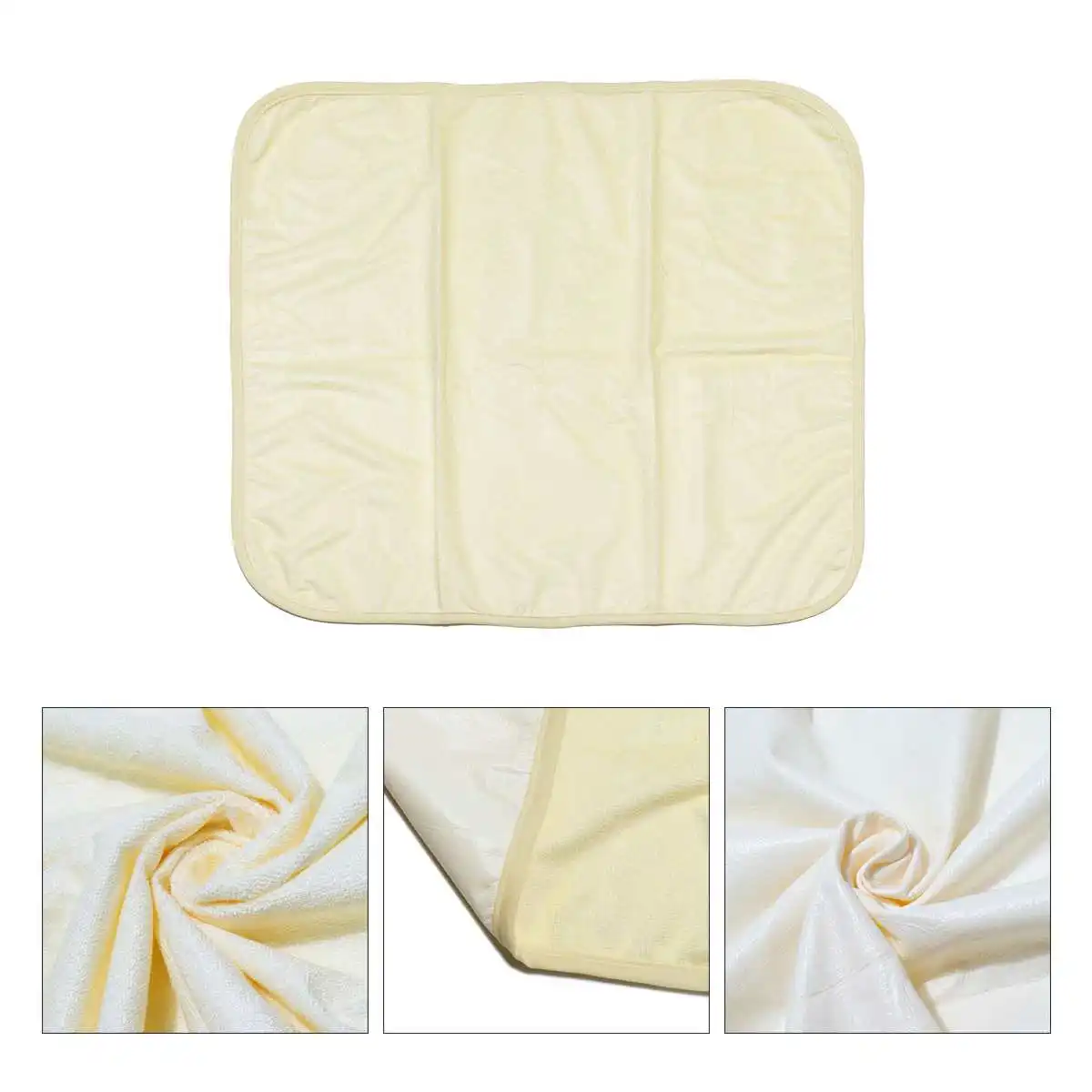 Водонепроницаемый моющийся многоразовый коврик для кровати для детей, для детей, для пожилых, для недержания влага в кровати, чехол для матраса, 3 цвета, 7 размеров - Цвет: Цвет: желтый