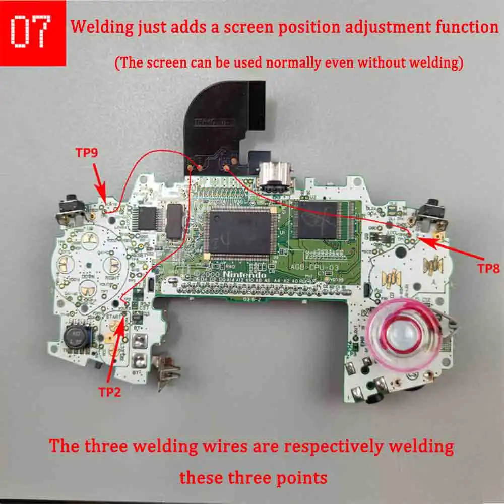 2021 ita gba retroiluminado tft lcd kits