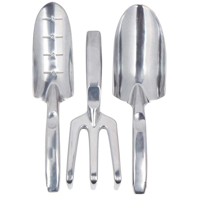 

3 Piece Garden Tool Set Including Transplanting Spade,Trowel,Cultivator Gardening Tools Kit