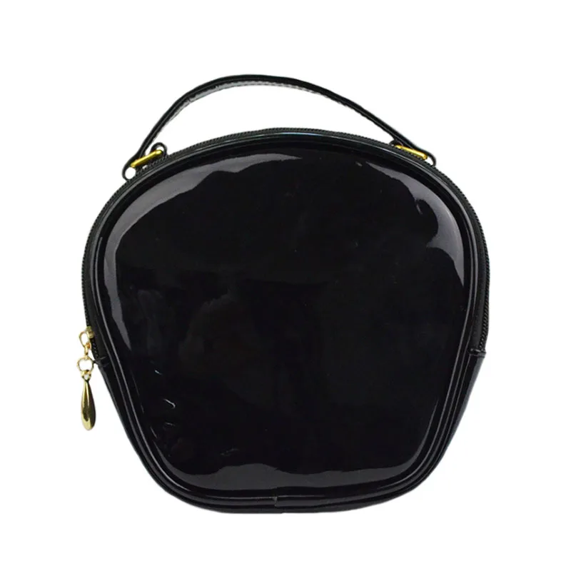 

Waterproof PVC cosmetics travel toiletry bag double zipper pouch makeup brushes gadgets organizer storage tote bag