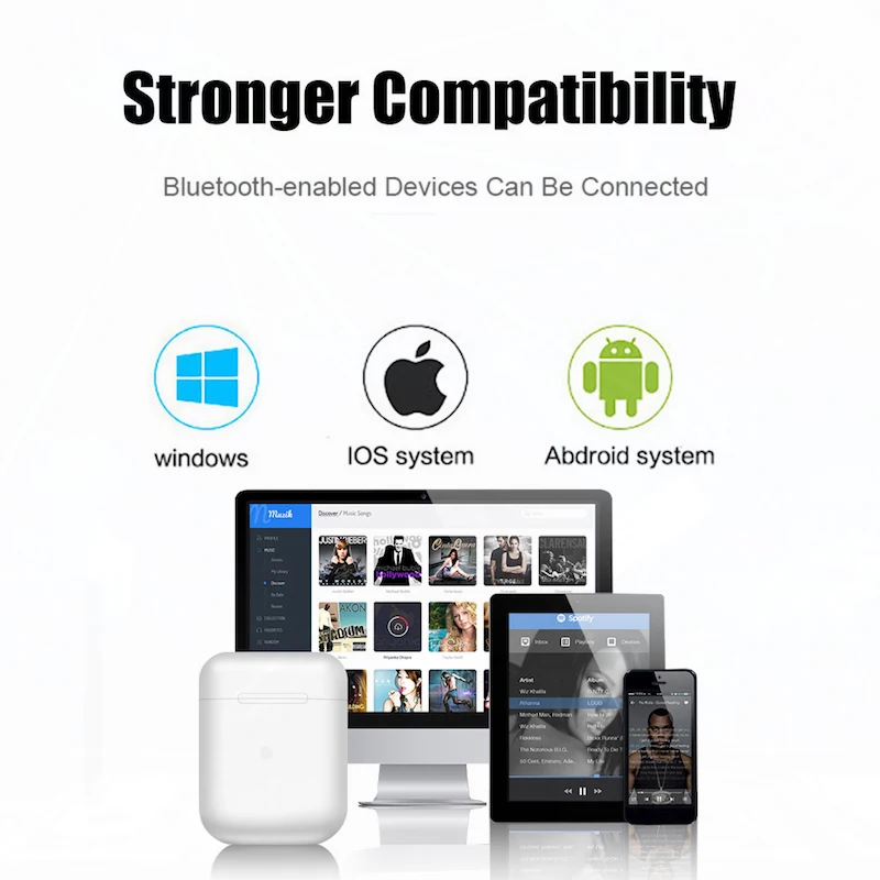 I9s Наушники Беспроводные Bluetooth 5 0 Спортивные наушники с аксессуары для наушников
