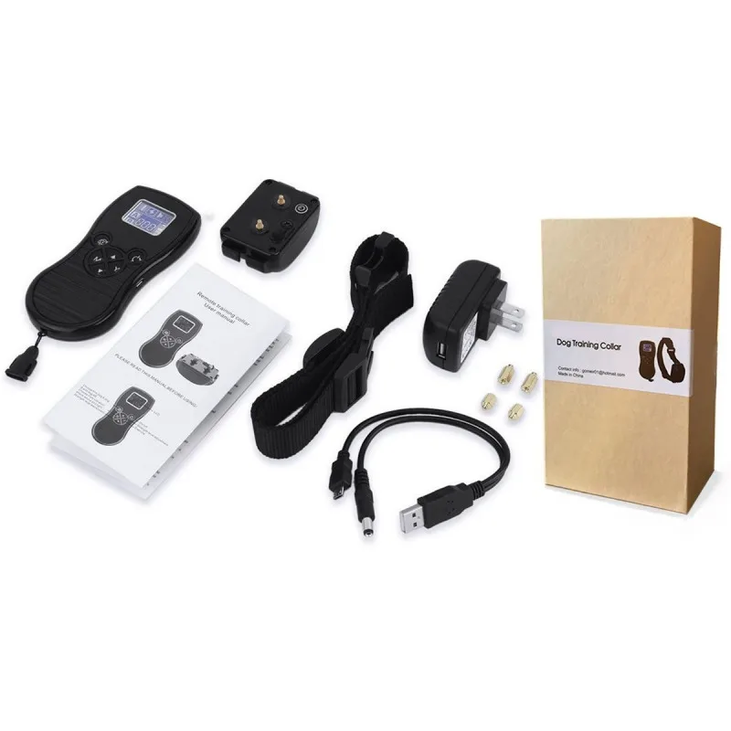 Ошейник для собак с usb-зарядкой, анти-лай, дистанционное управление, ударный поезд, водонепроницаемый, Стоп лай, собаки, водонепроницаемые ошейники для тренировок, Прямая поставка