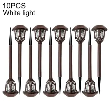 

10 Pack Led Solar Pathway Lamps Lights Outdoor Waterproof Solar Garden Lawn Lamps for Garden Landscape Path Yard Patio Walkway
