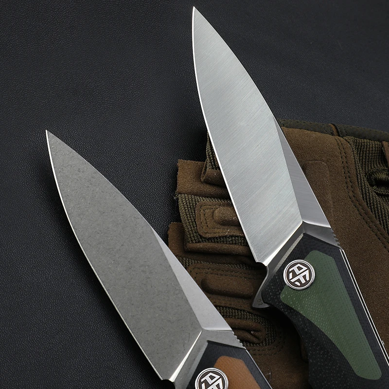 Folding Knife Petrified Fish PF838 D2 Steel Outdoor Camping Hunting Hiking EDC Tool Ball Bearing G10 Handle