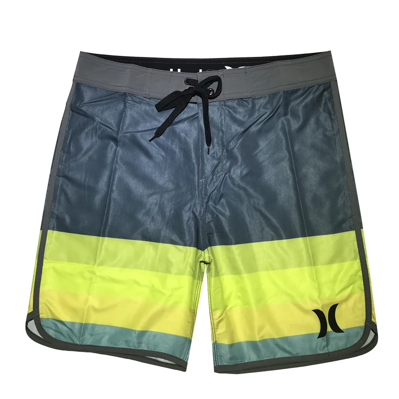 

ASFTWO Neon Yellow Mens Quick Dry Board Shorts Elastic Trunks Male Swiming Shorts Wholesale Surfing Shorts Gyming Logo Printed