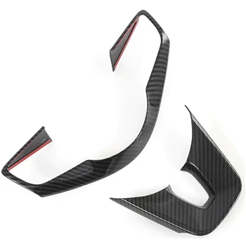 

for Kia Forte Cerato K3 Carbon Fiber Steering Wheel Cover Molding Trim Decoration Frame Inner Accessories Car Styling