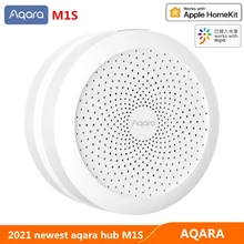 Aqara m1s hub gateway luz noturna zigbee 3.0 wifi siri voz app controle remoto m2 casa inteligente para xiaomi mijia mi casa homekit