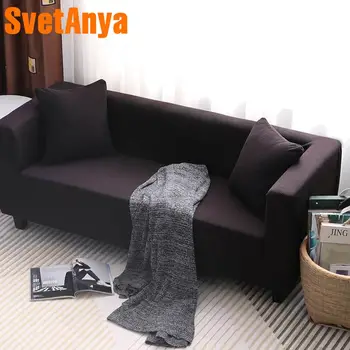 

Solid Color Slipcover (L Sectional or Loveseat or Coner) Sofa Cover All-inclusive Couch Case Tight Wrap Elastic