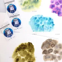 Супер видение многослойный цвет acuarelas Акварельная краска иллюстрация sulu boya антикварная китайская Школа искусства сотрудничество в музее