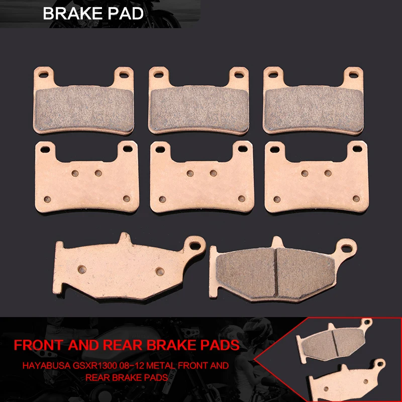 Metal sintering Front Rear Brake Pads For Suzuki GSX1300R Hayabusa