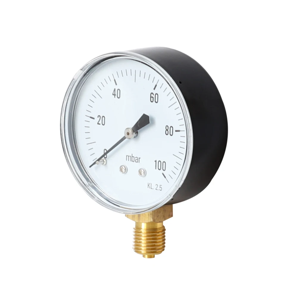 

Air-Oil-Pressure-Gauge TS-Y60-0-100mbar Vacuum Manometer Mini Dial Gauge for Water High Accuracy Hydraulic Pressure Gauge