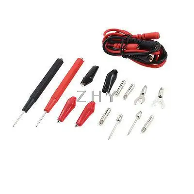 

Multimeter Alligator Clip Banana Plug Test Probe Fork Cable 90cm Long 16 in 1