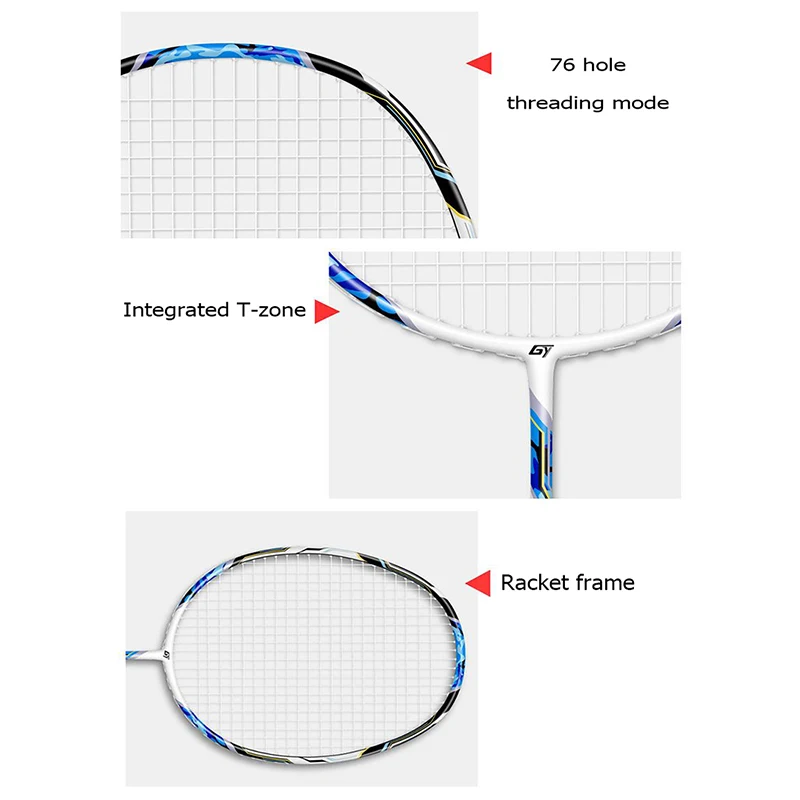 Ракетка для бадминтона G5 углеродная композитная ракетка для бадминтона углеродная алюминиевая ракетка для начинающих любителей с сумкой ракетка для игры в бадминтон