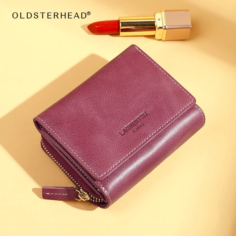 Small Wallet OLDSTERHEAD Card-Holder Money-Bag Coin-Case Zipper Female Women Lady Mothers-Day-Gift