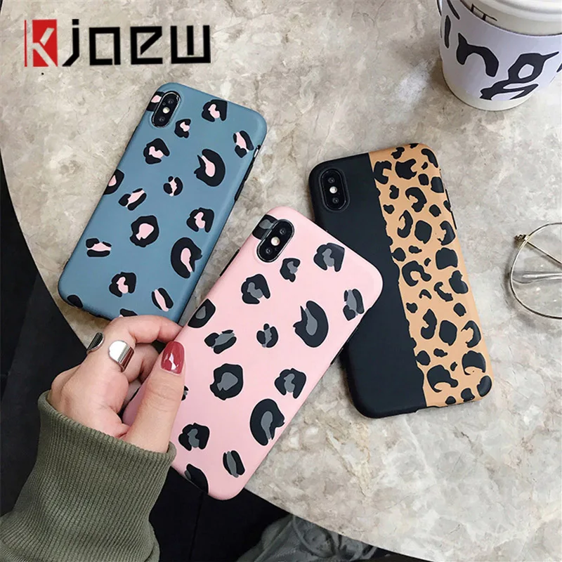 KJOEW чехол для телефона с леопардовым принтом Iphone 11 Pro XS Max XR X 8 7 6 6S Plus роскошный