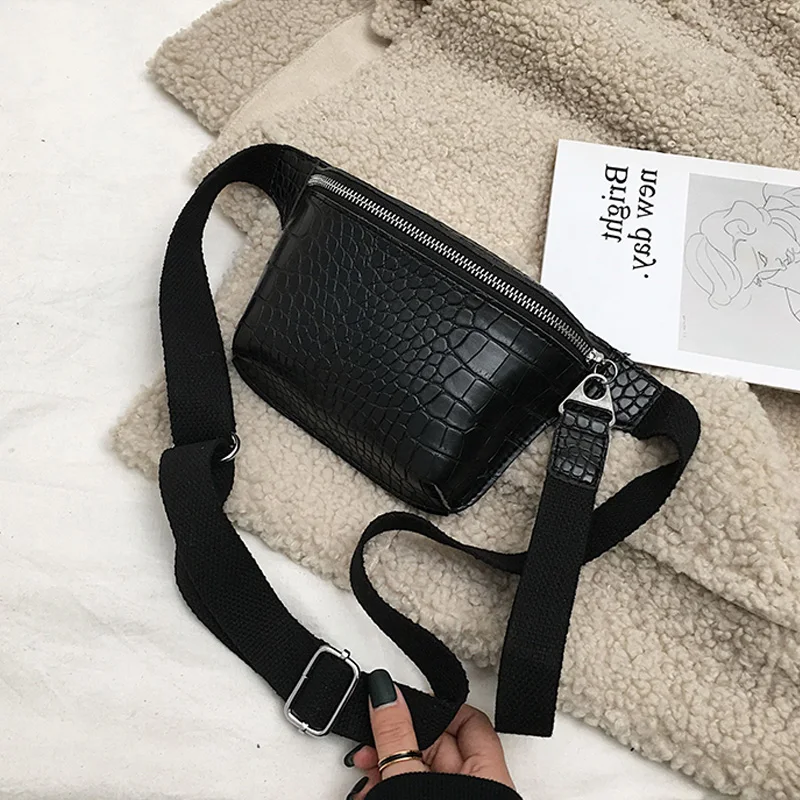 Модная женская поясная сумка с узором «крокодиловая кожа», сумка-клатч, женская сумка из искусственной кожи, новые сумки через плечо