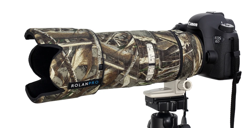 Линзы rolanpro камуфляжное пальто дождевик для Canon EF 70-200 мм F2.8 L IS II USM объектив защитный чехол для Canon SLR объектив камеры