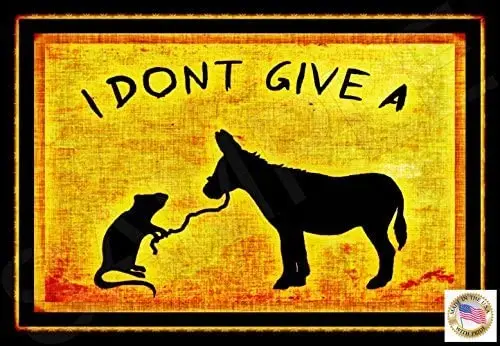 I Don't GIVE A.! Made in USA! 8&quotx12&quot All Weather Metal Funny Man Cave Sign Office Decor Bar Garage Humor | Дом и сад