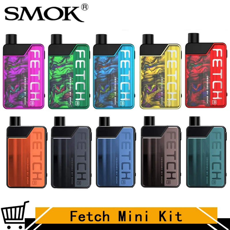 Оригинальный набор SMOK Fetch Mini Pod Vape 3 7 мл Catridge 40 Вт 1200 мАч RPM Mesh 0.4ohm Nord DC сигарета
