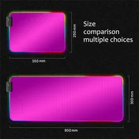 Black and White Background Rgb Gaming Mouse Pad LED Laptop White Pad Gamer Computer Keyboard Carpet Gaming Accessories Desk Mat - Image 6