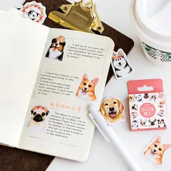 46 p/box Собака Декоративные наклейки клейкой наклейки, декоративный элемент для рукоделия дневник японская Канцелярия Bullet Journal наклейки