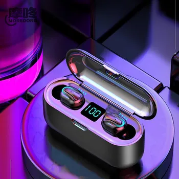 

MOREDONG TWS Bluetooth5.0 Earphone Stereo Wireless Earbus HIFI Sound Sport Earphones Handsfree Gaming Headset with Mic for Phone