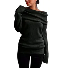 ZOGAA Women's Sweater Off Shoulder Ladies 2019 Fashion Heap Collar Pullover Slim Solid Plus Size 5xl 4xl Sweaters Streetwear ZOGAA Women's Sweater Off Shoulder Ladies 2019 Fashion Heap Collar Pullover Slim Solid Plus Size 5xl 4xl Sweaters Streetwear