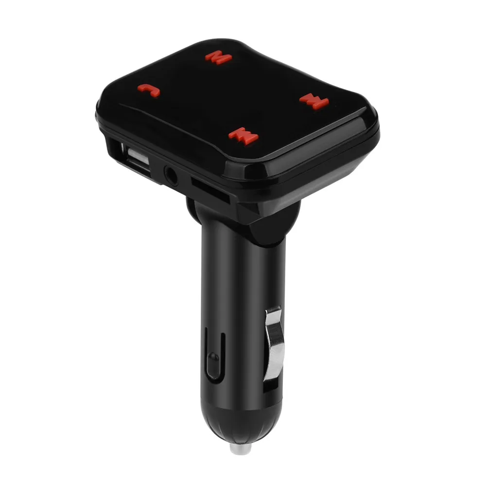 Black USB Bluetooth автомобильное зарядное устройство для телефона зарядное устройство fm-передатчик MP3 радио плеер 12-24 В Поддержка 32 Гб TF карта USB - Тип штекера: Black
