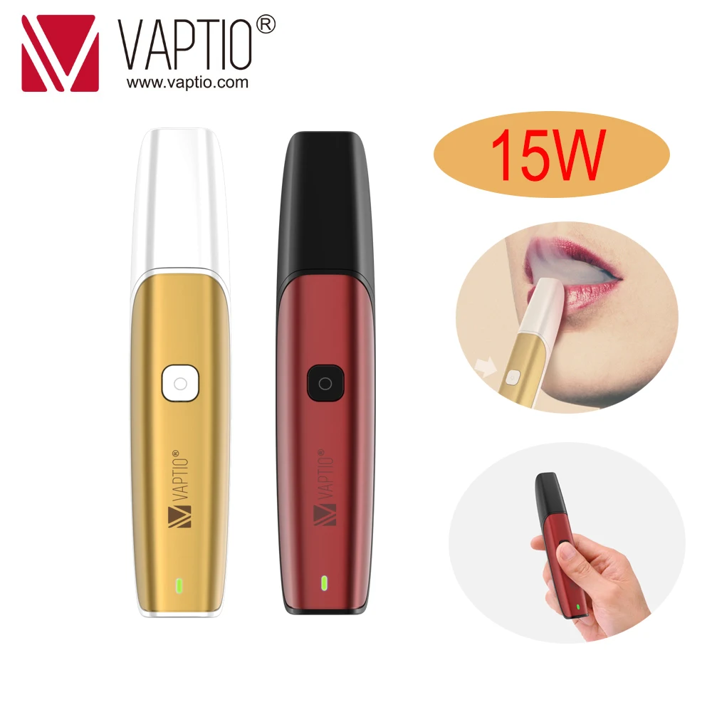 Вейп pod 15 Вт Vaptio C Flat электронная сигарета комплект вейпа 350 мА · ч 1 5 мл жидкость 0