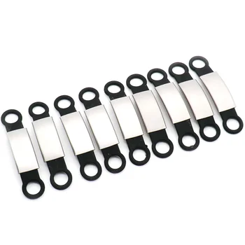 

100pcs Rubber Silencer Military Man Tag Accessories Dog ID Tag Key Tags Pet Id Tags Pet Dog Cats Collar Accessories Customized