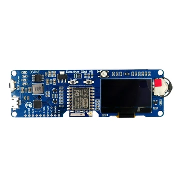 

DSTIKE WiFi Deauther OLED V5 ESP8266 Development Board 18650 Battery Polarity Protection Case Antenna 4MB ESP-07