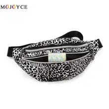 Модная поясная сумка с леопардовым принтом из искусственной кожи Женская поясная сумка на молнии через плечо женская уличная поясная сумка