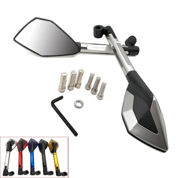 

Universal Motorcycle Aluminum Rear View Handle Bar End Side Rearview Mirrors For Yamaha t max 530 XP500 XP530 xp 530 500 YZ80