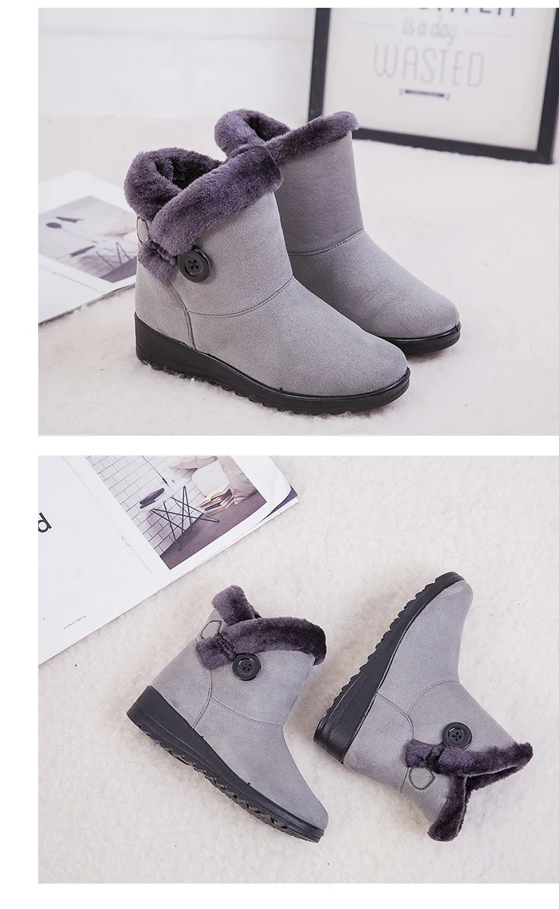 YWEEN/женские ботинки; теплые зимние ботинки; женские замшевые ботинки до середины икры; женская зимняя обувь; Botas Mujer; Плюшевые пинетки для женщин