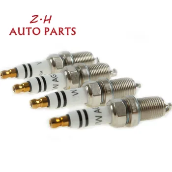 

06H 905 611 4pcs Spark Plug Double Platinum Ignition Bosch Genuine For VW Golf R Passat CC Audi A4 A5 1.8 2.0 TFSI 06H 905 621