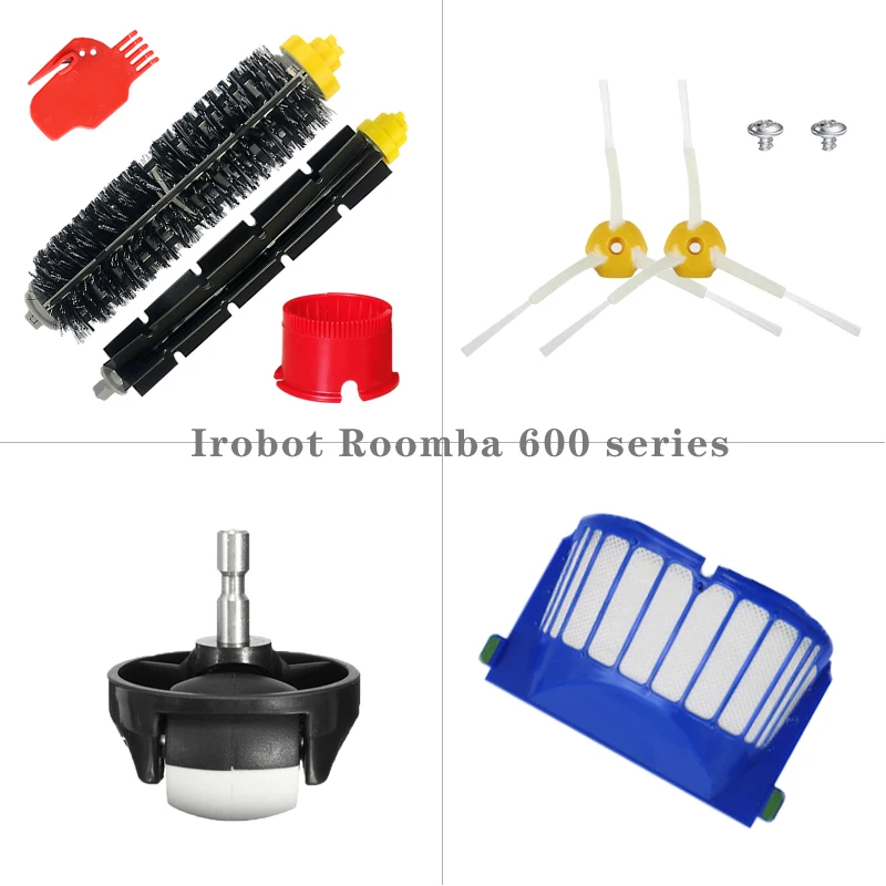 Сменный Hepa-фильтр для пылесоса iRobot Roomba 610 620 625 630 650 660 основная щетка боковая