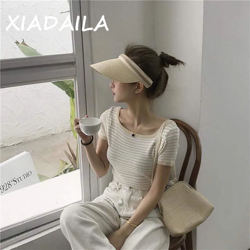 2022 hot sale Summer lady Empty Top Sun Visor Hat Summer straw Wide Brim Sun Caps UV Protection Hat For Men And Women Beach hat 2