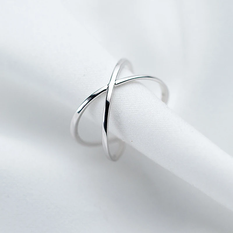 Чистое 925 пробы Серебряное кольцо, модное простое волнистое кольцо, тонкое геометрическое кольцо на палец для женщин, ювелирное изделие, не вызывает аллергии - Цвет основного камня: jzsm1040