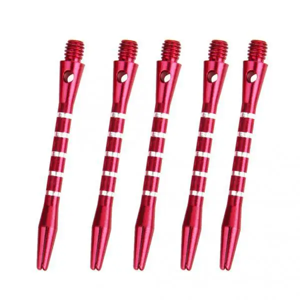 5pcs Re-grooved Anodised Aluminum Dart Shaft Indoor Game Darts Accessories 55mm 2 Inch Random