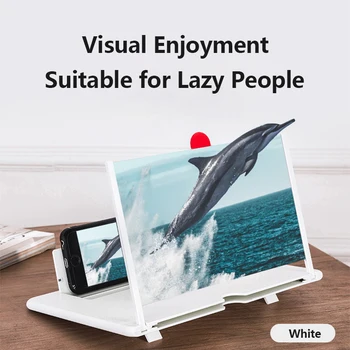 

Universal 10 Inch 3D Phone Screen Magnifier Stereoscopic Amplifying Desktop Foldable Leather Bracket Tablet Mobile Phone Holder